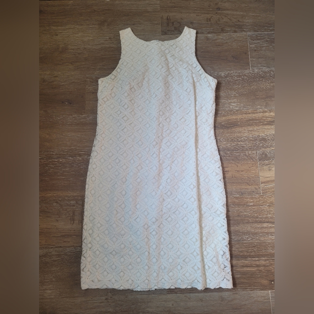 Liz Claiborne White Lace Dress, Size M